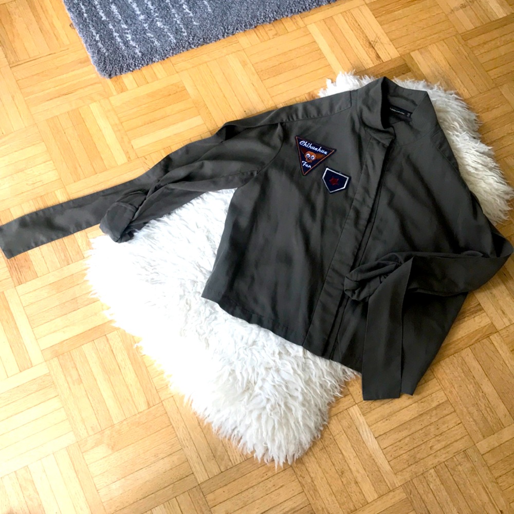 Zara green jacket size s